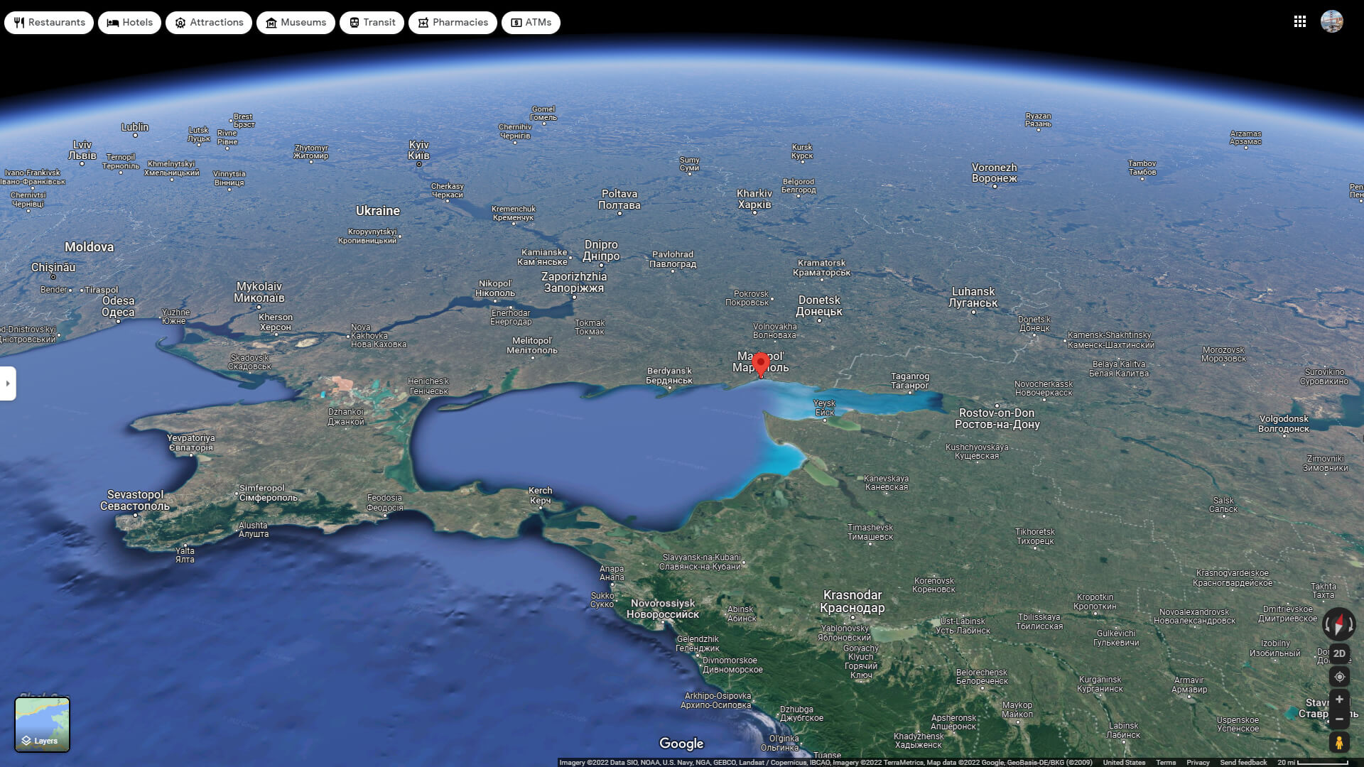 Mariupol Satellite Map